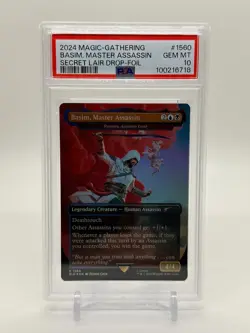 2024 Magic the Gathering Secret Lair Basim, Master Assassin Foil PSA 10 Gem Mint - Image 1