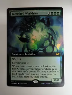 MTG - Famished Worldsire - M - EOE - Ext Art Foil - 341 - Image 1