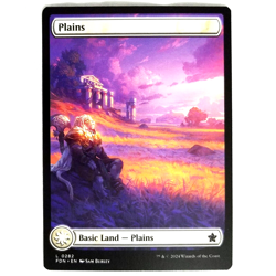 x4 Plains Foundations Full Art Basic Land 0282 White Common Playset M/NM MTG FDN - Image 1