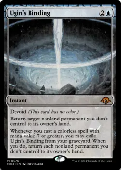 MTG Ugin's Binding Normal NM Modern Horizons 3 Magic 76 - Image 1