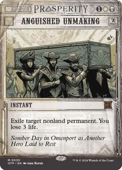 Anguished Unmaking - Outlaws of Thunder Junction: Breaking News - Magic MTG - Image 1