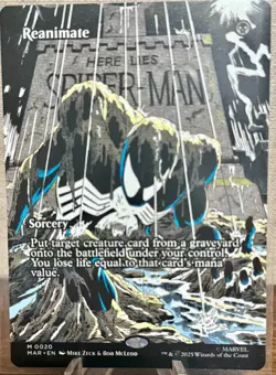 REANIMATE (BORDERLESS) Marvel's Spider-man: Marvel Universe Magic MTG 0020 - Image 1