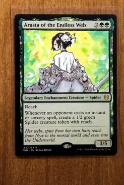 Arasta of the Endless Web Altered Art Hand Painted MTG Magic the Gathering Anime - Image 1