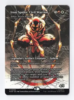 iron spider, civill war anicent witness (Borderless) #208 Mythic Rare - MTG MAR - Image 1