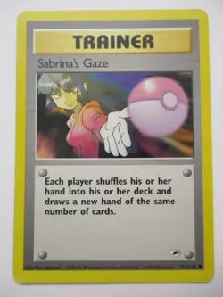 Sabrina's Gaze Gym Heroes 125/132 Trainer Pokemon Card WOTC LP - Image 1
