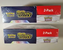 🔥 2 BOXES ✅ Pokemon Surging Sparks ETB + Booster Bundle Costco 2-Pack SEALED 🚀 - Image 3