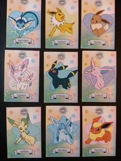Pokemon Let's Go Eevee Database Peru Lucky Set Eeveelutions Full Set HEART HOlO - Image 1