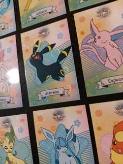Pokemon Let's Go Eevee Database Peru Lucky Set Eeveelutions Full Set HEART HOlO - Image 2