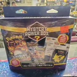 Pokemon Mystery Power Box 2 Booster Packs One 65 Ct Sleeves Chase Packs 1:10 - Image 1