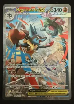 Pokemon TCG: Mega Lucario Ex 179/132 - Mega Evolutions - SIR - Image 1