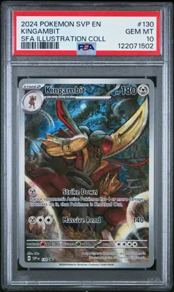 2024 POKEMON SVP PROMO SHROUDED FABLE ILLUSTRATION COLLECTION KINGAMBIT PSA 10 - Image 1