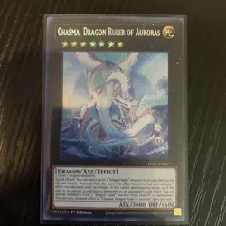 Chasma, Dragon Ruler of Auroras ALIN-EN047 Secret Rare 1st Edition Yu-Gi-Oh! - Image 1