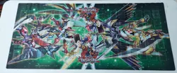 Yugioh OTS Official Green Zexal 6ft. 4-Player Playmat USED - Image 1