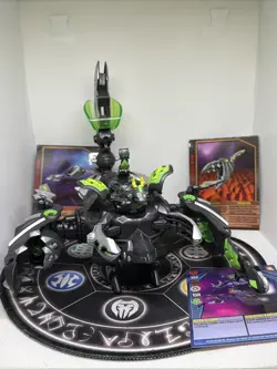 Bakugan Darkus Dharak Colossus & Card Complete Set Gundalian Invaders Rare - Image 1