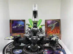 Bakugan Darkus Dharak Colossus & Card Complete Set Gundalian Invaders Rare - Image 3