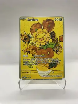 Sunflora Van Gogh Gold Metal Pokemon Card-Collectible Gift Display！ HOT - Image 1