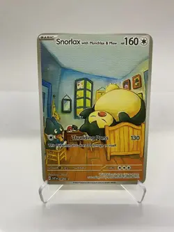 Snorlax Van Gogh Gold Metal Pokemon Card-Collectible Gift Display！HOT - Image 1