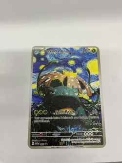 Venusaur Van Gogh Gold Metal Pokemon Card-Collectible Gift Display！HOT - Image 1
