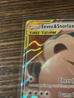 Eevee & Snorlax GX 120/181 SM Pokemon Team Up Holo Near Mint Ultra Rare Card - Image 4