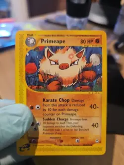 Primeape 29/147 Pokemon TCG Non-Holo Card E-Reader 2002 LP - Image 1