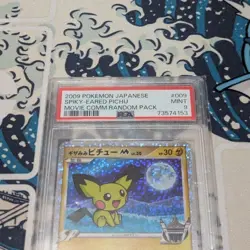 PSA9 Spiky-Eared Pichu Arceus Movie Promo Pokemon Card - Image 2