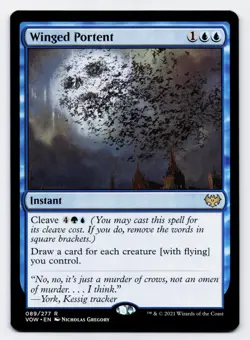 Winged Portent [089/277] VOW Rare Non-Foil [MTG Card English] - Image 1