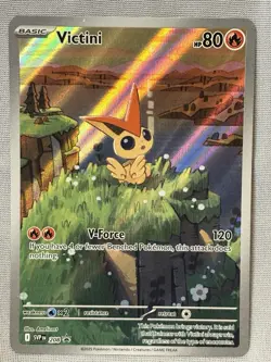 Pokemon TCG Victini Full Art Holo Black Star Promo Card 208 - Image 1