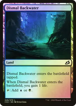 Dismal Backwater Ikoria MTG MAGIC FOIL LAND #246 O252 - Image 1