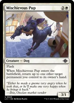 Mischievous Pup - Near Mint MTG The Lost Caverns of Ixalan - Image 1