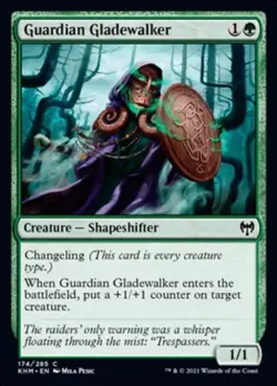 Guardian Gladewalker -Foil Light Play MTG Kaldheim - Image 1