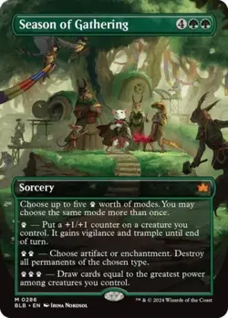 MTG English Season of Gathering (Borderless) NM Normal Bloomburrow - Image 1