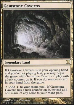 MTG English Gemstone Caverns NM Normal Time Spiral - Image 1
