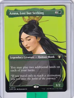 Azusa Lost but Seeking (Borderless) * Commander Masters - Variants MTG - Image 1