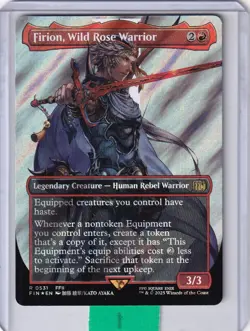 Firion Wild Rose Warrior (Borderless) Surge Foil * Final Fantasy MTG - Image 1