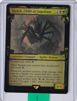 Shelob Child of Ungoliant (Showcase) Silver FOIL * The Lord of the Rings MTG - Image 1