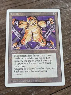 Magic the Gathering ~ MTG ~ 1x The Rack ~ 3rd Edition ~ LP ~ REVISED - Image 1