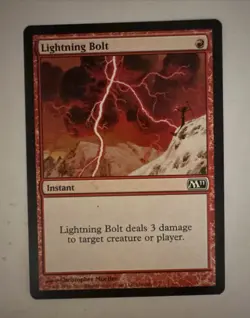 MTG * Lightning Bolt LP (M11) Regular See Description Below SellbyCyn - Image 1