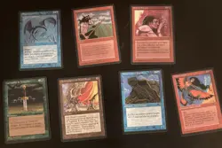 MtG Legends & Renaissance card lot: Blood Lust, Winds of Change, Storm Seeker - Image 1