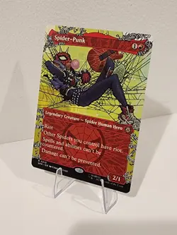 BORDERLESS Spider-Punk (0210) Marvel's Spider-Man Non Foil SPM MTG NM - Image 1