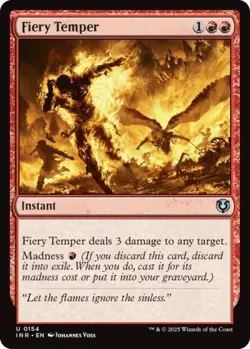 Fiery Temper - Near Mint MTG Innistrad Remastered - Image 1