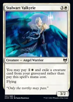 Stalwart Valkyrie - Near Mint MTG Kaldheim - Image 1