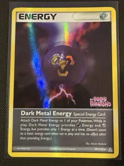 Pokemon Dark Metal Energy 97/110 Holon Phantoms Reverse Holo - Image 1
