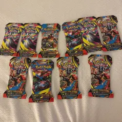 Pokemon Mega Evolution Sleeved Booster Pack Random Art - Image 1