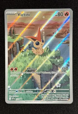 Victini SVP 208 Illustration Rare Black Star Promo Black & White Pokemon TCG - Image 1