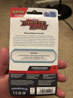 Pokemon TCG Destined Rivals Single Pack Blister Eevee Promo Random Art Sealed - Image 2