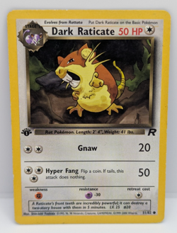 Dark Raticate 51/82 Team Rocket Regular LP Pokemon - Image 1