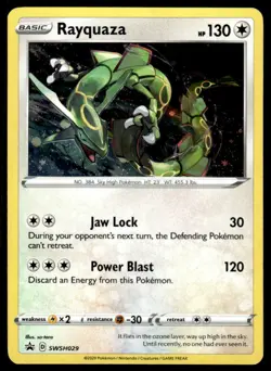 Pokemon TCG SWSH: Sword & Shield Promo Cards #SWSH029 Rayquaza NM - Image 1