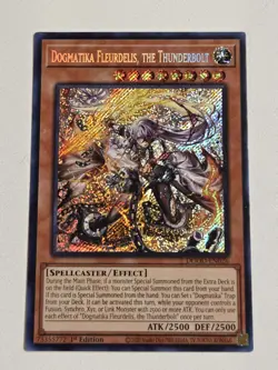 Dogmatika Fleurdelis, The Thunderbolt DOOD-EN026 Secret Rare Yugioh 1st Edition - Image 1
