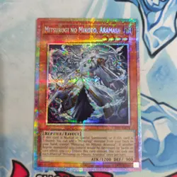 Yugioh Asian English Mitsurugi No Mikoto, Aramasa CR09-AE078 PSE Original - Image 1