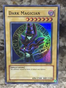Yugioh Dark Magician SYE-001 Super Rare Holo Vintage LP - Image 1